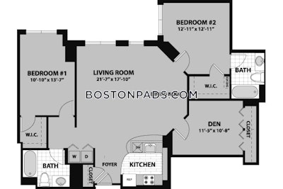 Waltham Apartment for rent 2 Bedrooms 2 Baths - $3,079